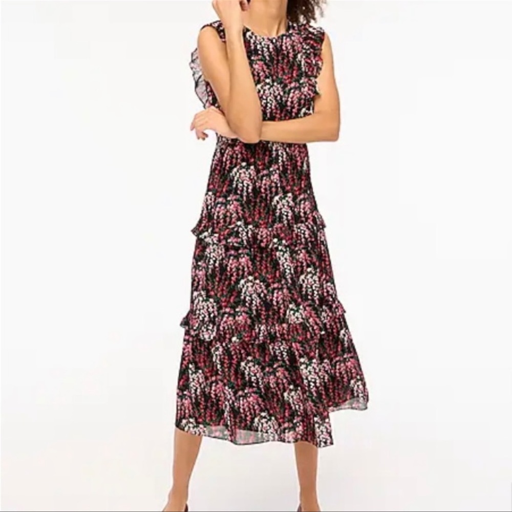 J Crew ruffled maxi dress *new/ never worn